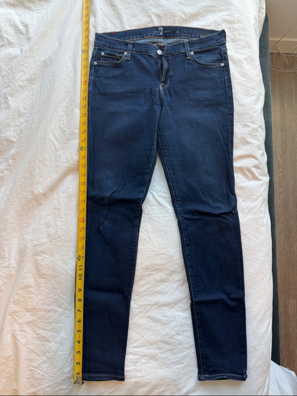 7 For All Mankind Dark Indigo Skinny Jeans